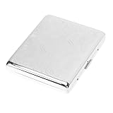 MOLUCKFU 1Stück Automatisches Zigarettenetui aus Stilvoller Zigarettenspeicher mit Leichtem Öffnungsmechanismus für Unterwegs Robust und Prak