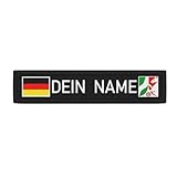 Copytec Namensschild Deutschland Dein Name NRW Bundesland Patch Wunschtext Deutsch#41307