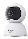 XIAOVV Überwachungskamera, Babyphone mit Kamera mit Bewegungserkennung, Nachtsicht, Zwei-Wege-Audio, 360 Grad Kamera Überwachung Innen, [2023 Neu] WLAN Kamera, Hunde Kamera mit APP， VQ27