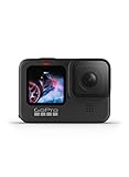 GoPro HERO9 - Wasserdichte Sportkamera mit vorderem LCD-Bildschirm und hinterem Touchscreen, 5K Ultra HD Video, 20MP Fotos, 1080p Live Streaming, Webcam, Stabilisierung, Schw