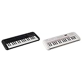YAMAHA PSS-A50 Keyboard, schwarz & Mini-Kopfhöreranschluss & Remie PSS-E30 Mini Keyboard, weiß – Kompaktes, tragbares Keyboard für Kinder mit Mini-Tastatur und tollem Klang