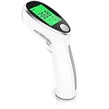 Medicinalis - Fieberthermometer kontaktlos, Stirnthermometer für Babys & Erwachsene, digitales Infrarot-Thermometer sofortiger Messgenauigkeit, LCD-Display
