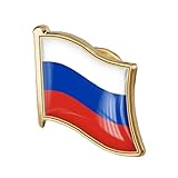 LAVALINK 1pc Russische Flagge Pin-Abzeichen-metallemaille-Revers-brosche Russe Flagge Abzeichen Neuheit Zubehö