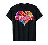 I Heart Love Manuel Vorname T-Shirt bunt benannt T-S