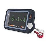 Wellue EKG Gerät für zuhause, Bluetooth EKG Monitor mit iOS & Android App, 30s / 60s / 5min Messzeit für Smartphone und PC, Persönlicher tragbarer Herzgesundheits-Track