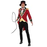 Fun Shack Kostüm Zirkusdirektor Herren, Zirkus Kostüm Herren, Dompteur Kostüm Herren, Zirkusdirektor Kostüm Herren, Zirkus Kostüm Männer, Karneval Kostüm Zirkus, Frack Herren Kostüm M
