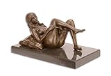 Bronzefigur Skulptur Statue Figur Akt Frau 21,2