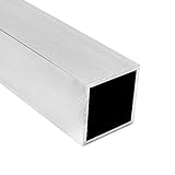 PRIOstahl Vierkantrohr Aluminiumrohr Alu-Rohr Quadratrohr Vierkantprofil Vierkant - 1 x Rohr Größe: 20 x 20 x 1,5 mm Länge: 1000 mm EN AW-6063 t6 ohne Schweißnaht für Kreativb