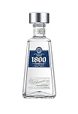 Cuervo 1800 Silver Tequila 38% vol. (1 x 0,7l) – Kristallklarer, mexikanischer Tequila hergestellt aus 100% blauer Agave von Hand gepflückt – Ideal für klassische Marg