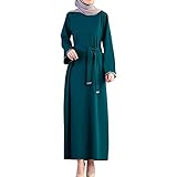 VESNIBA Muslim Ramadan Kleid Damen Turbane Arabischer Tschador Übergroßes pakistanisches Outfit Bescheidene Türkei T