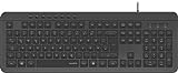 SPEEDLINK Liric Keyboard - Tastatur mit deutschem Layout (113 Tasten - kabelgebunden - 1.5m Kabellänge), schw