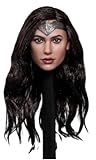 HiPlay 1:6 Scale Female Head Sculpt, European Heroine Head Sculpture for 12-inch Action Figures (GC037B)