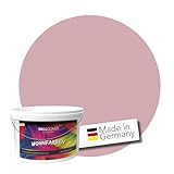 WALLCOVER Colors Wandfarbe Rosa 2.5 L für Innen Innenfarbe hell Matt | Profi Innenwandfarbe Picadilly 5B in Premium Qualität | weitere Größ