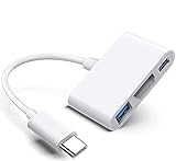 USB C Digital AV Multiport Adapter mit HDMI 4K 60Hz Ausgang & USB 3.0 Port & USB-C Schnellladeanschluss für Apple MacBook Pro M1 2016-2022 Air M1 2018-2022, iPad Pro iMac und andere USB C G