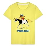 Spreadshirt Yakari Auf Kleiner Donner Kinder Premium T-Shirt, 110/116 (4 Jahre), Gelb