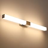 Klighten LED Spiegelleuchte Bad 80cm, 16W Spiegellampe IP44 Wandleuchte Bad, Badezimmer Badlampe für Spiegel Badspiegel Lampe, 1360 Lumen, Warmweiß 3000