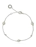 THOMAS SABO Damen Armband Perlen mit weißen Steinen 925 Sterlingsilber A2038-167-14-L19V