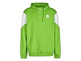 VfL Wolfsburg - Hoodie für echte Fans - grün-weißes Design mit gesticktem Logo und praktischer B