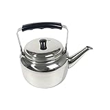 1 Stück Edelstahl-Wasserkocher Edelstahl-Teekessel Outdoor-Herd Camping-Wasserkocher Kochender Tee Herd Top-Wasserkocher Herd Wasserboiler Premium- Pfeifentop