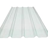 Fiberglas-Dachverkleidung, UV-Schutz, regendicht, Dachziegel für Garage, Schuppen, Dach, Tagesbeleuchtung, mit Dachmaterial, 0,9 x 1 m, 8 Stück