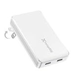 Flaches Wandladegerät Typ C, 67 W, flacher USB-C-Wand-Ladeblock, schmaler Schnellladeblock mit faltbarem Stecker, Doppel-USB-C-Anschluss, Netzadapter für iPhone 15/14 Pro Max Plus Mini, AirPods, iPad,