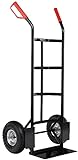 Stagecaptain Carryboy Sackkarre - Transportkarre für Umzug oder Getränkekisten - Stabiler Metallrahmen und Luftreifen mit 26cm Durchmesser - Handkarre mit Sicherheits Haltegriffen - 200kg belastb