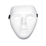 Maskerade DIY Farbe leere Masken Weiße Papiermasken Theatermaske, Rohling für Cosplay, Karneval Partys, Faschingkostüm, Halloween, Geburtstag Bastel für Erwachsene (White, One Size)