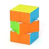 Roxenda Speed Cube 2X2X3, Irregular Puzzle Magic Cube, 2X3 Puzzle Cube for Children, Smooth Fast Cube Sequential Brain Teaser Toys for Fast Cubing F