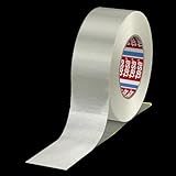 Tesa 53398-00001-00 Paketband, Glasfaser-Filamentband, transparent, Stärke 195μm, 50mm x 50