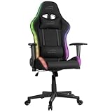 Speedlink REGYS RGB Gaming Chair – Schreibtischstuhl für Gamer, höhenverstellbar, mit Beleuchtung, schw