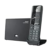 Gigaset Comfort 520A IP flex - Schnurloses DECT-Telefon mit Anrufbeantworter und VoIP - mit Freisprechfunktion - Anrufschutz - Adressbuch für 200 Kontakte,titan-schw