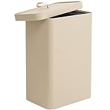 Wäschekorb aus Eco-Leder 72L - Wäschesammler & Aufbewahrung - Badezimmer & Zimmer Deko Aesthetic - Stark robuste Konstruktion - Laundry Basket & Wäschebox (beige)
