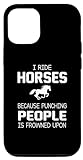 Hülle für iPhone 14 Lustiges Pferd Reitliebhaber Reitsp