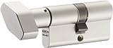 IKON RW6 Knaufzylinder 30/30K inkl. 5 Schlüssel - Wendeschlüssel-Sicherheitszylinder - Sicherungskarte - Patentschutz bis 2036 (K=Knaufseite) - Einzelschließung