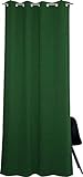ESPRIT Ösen Vorhang grün Blickdicht • Gardinen Vorhang 2er Set • Ösenschal 140 x 250 cm Harp • 100% Poly
