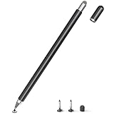 Tablet Stift für Alle Tablets, 2 in 1 Stylus Pen, SENKUTA Touchscreen Stift für Alle Tablets/Handys, Apple iPad, iPhone, Samsung, Surface, Lenovo, Xiaomi, Chromebook, Huawei Android iOS. Schw
