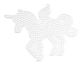 Hama Perlen 315 Große Stiftplatte Einhorn Pegasus in weiß für Midi Bügelperlen mit Durchmesser 5 mm, kreativer Bastelspaß für Groß
