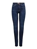 Damen ONLY High Waist Skinny Fit Jeans Lange Denim Stretch Hose ONLPAOLA Basic Röhrenjeans Cotton Pants, Farben:Blau, Größe:S / 30L