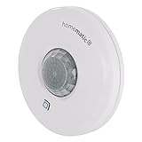 Homematic IP Smart Home Präsenzmelder – innen, schaltet Licht bei Bewegung, präzise Bewegungserkennung, Energie sparen, weiß, 150587A0