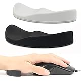 2 Stück Maus-Handgelenkauflage Unterstützung Ergonomische Maus Handgelenk Gleitende Handballenauflage, Linkshänder Schiebe-Handgelenkpolster, die sich zur Schmerzlinderung des Handgelenks bewegt,