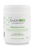 Zeolith MED Detox Pulver 400g, von Ärzten empfohlen, Apothekenqualität, laboranalysiert, zur Entgiftung und Darmreinigung, zum Einnehmen – jetzt natürlich entg