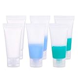 BENECREAT 30 Packung 20 ml Durchsichtige Leere Röhrchen Durchsichtige zusammendrückbare Kosmetikbehälter Nachfüllbare Plastiktuben für Shampoo Facial Cleanser Makeup Samp