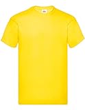 Fruit of the Loom Herren Original T. T-Shirt (5er Pack), Farbe:gelb, Größe:L