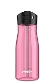 Contigo Ashland 2.0 auslaufsichere Wasserflasche mit Deckelverschluss und abgewinkeltem Strohhalm, spülmaschinenfeste Wasserflasche mit austauschbarem Deckel, 900
