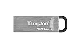 Kingston DataTraveler Kyson USB 3.2 Gen 1 USB-Stick 128GB - Mit stilvollem, kappenlosem Metallg