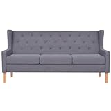 Produkt: Finlon 2-teiliges Sofa-Set aus grauem Stoff – modernes Polstercouch-Ensemble für Wohnzimmer – zeitgenössische zweiteilige Sitzmöbelkollektion aus weichem grauem Stoff-G