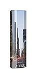 Badschrank Flake 290 Midi Motiv 67 New York Manhattan 3 Böden drehbar Metall 29x105