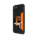 Artwizz TPU Card Case Handyhülle geeignet für iPhone SE (2022, 2020) / 8 / 7 - Schutzhülle mit Matter Rückseite und Kartenfach - Schw
