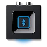 Logitech Kabelloser Bluetooth Audio-Empfänger, Multipoint Bluetooth, 3.5 mm & Cinch-Eingang, Pairing-Taste, 15 m Reichweite, EU Stecker, PC/Mac/Tablet/Handy/AV-Receiver/Stereoanlage - Schw