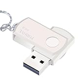 USB Stick 64gb,2.0 Metall Memory Stick,USB-Flash-Laufwerk Externer Speicher,Geeignet für Die Datenspeicherung,Kompatibel mit PC/MacBook/Tablet/Laptop(silbrig)